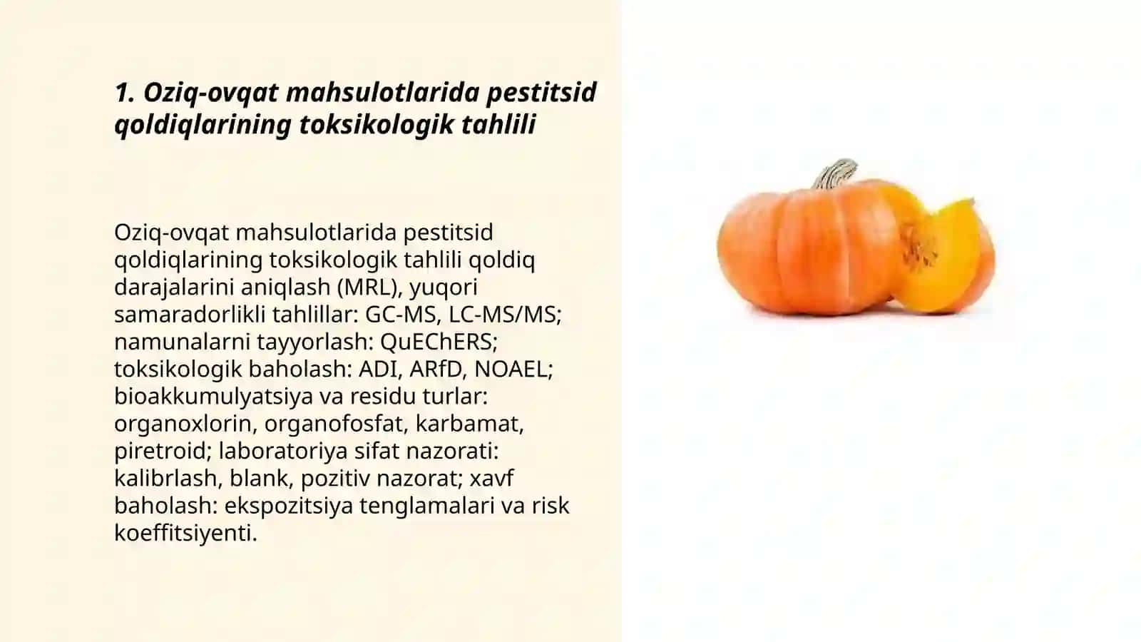 Oziq-ovqat mahsulotlarini toksikologik tahlili 3