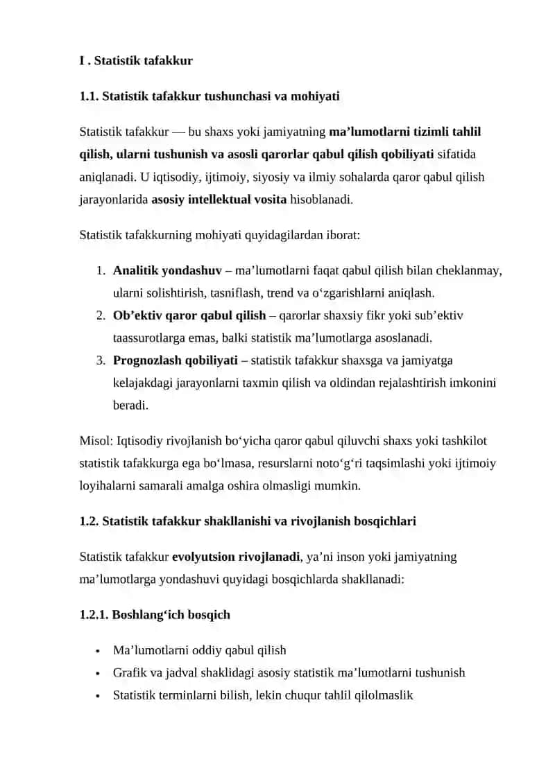 STATISTIK TAFAKKUR VA STATISTIK MADANIYAT 3