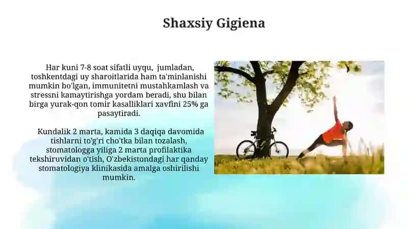 Соғлом турмуш тарзи 3