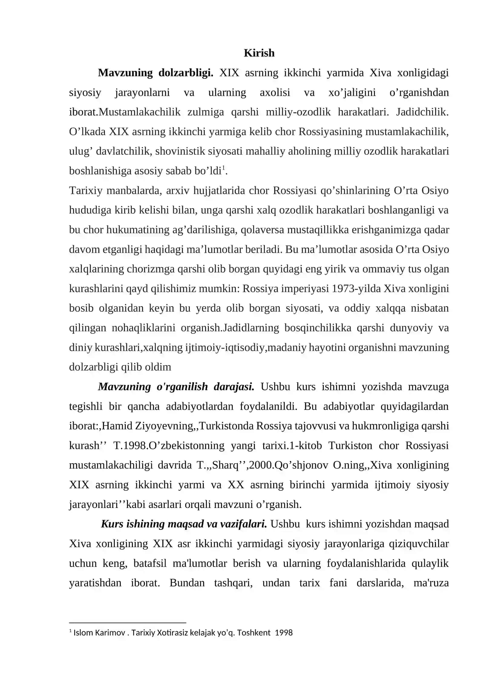 XIX asning ikkinchi yarmida Xiva xonligida siyosiy jarayonlar 3