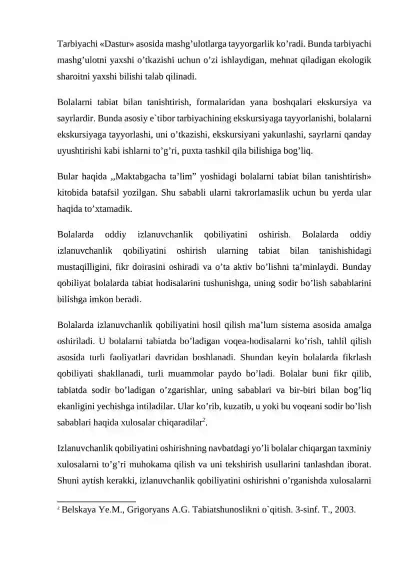 TABIAT BILAN TANISHTIRISH ORQALI MAKTABGACHA YOSHDAGI BOLALARDA EKOLOGIK MADANIYATNI RIVOJLANTIRISH 3