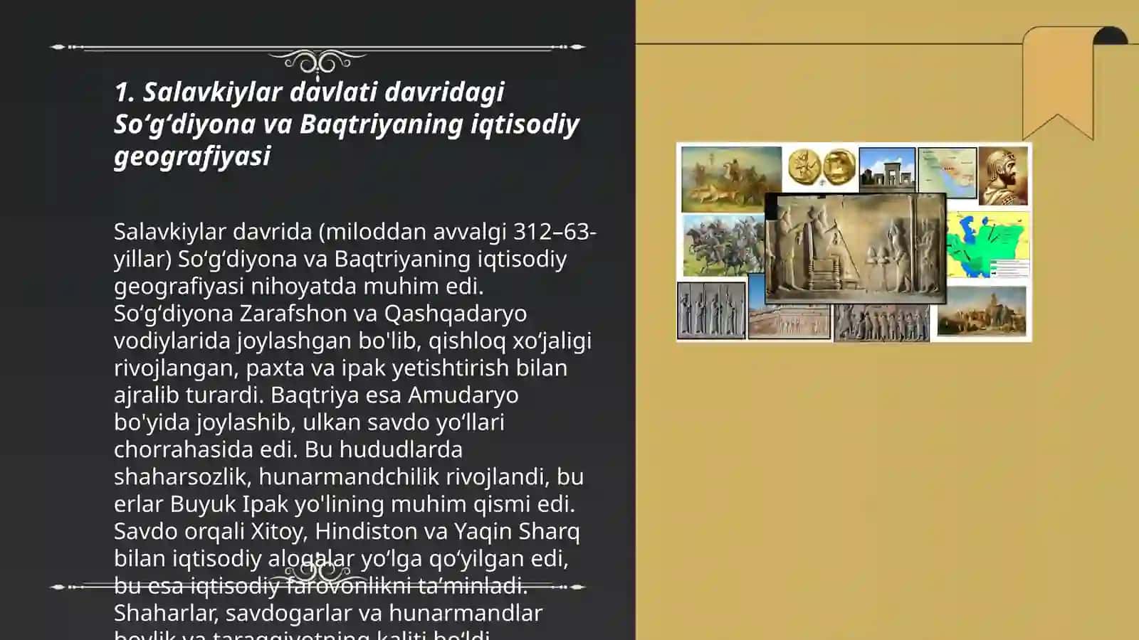 Salavkiylar davlati hukmronlik davrida Soʻgʻdiyona va Baqtriyaning tarixiy geografiyasi 3