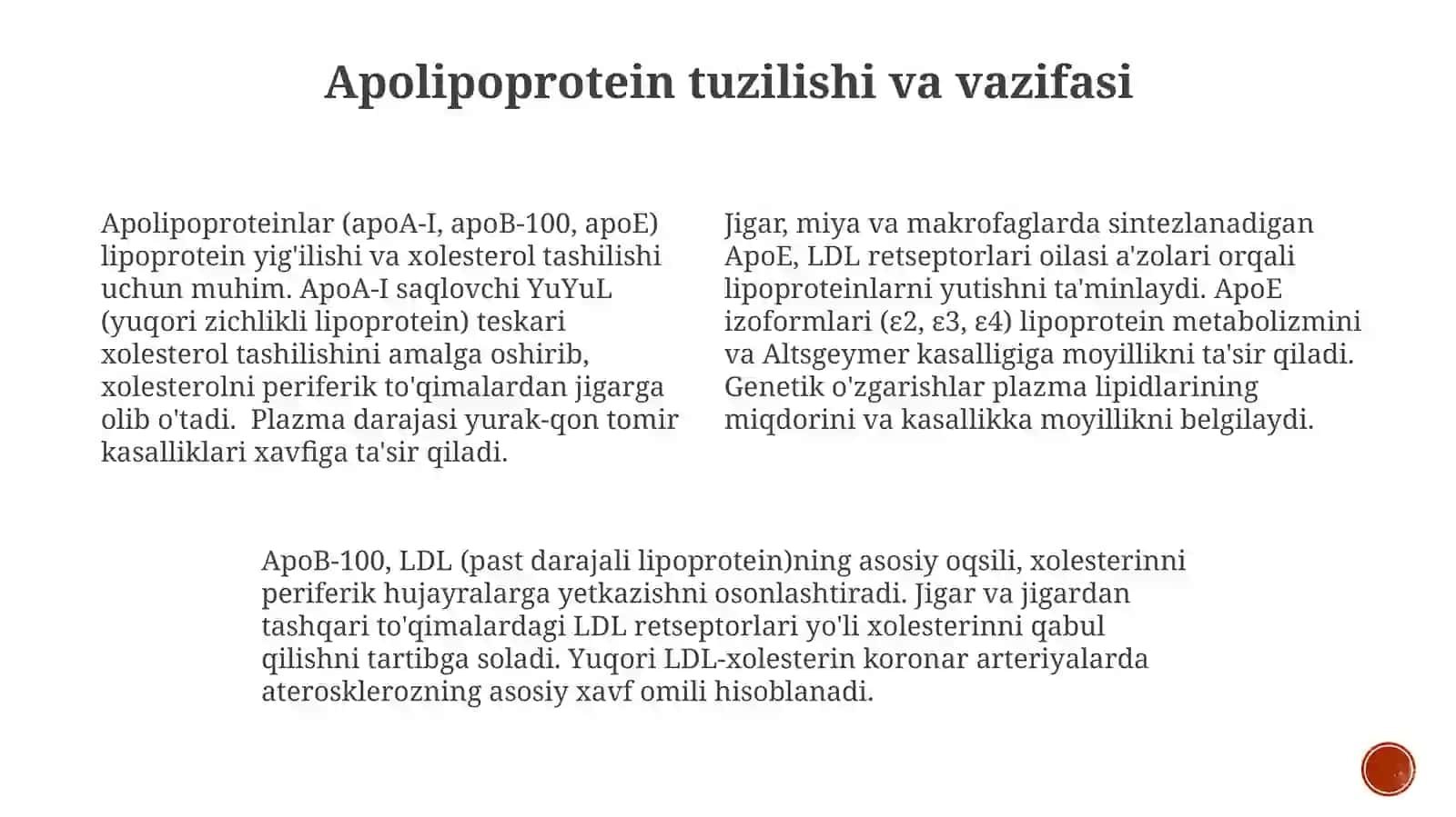 xolesterintashilishidaqatnashuvchiapooqsillar 3