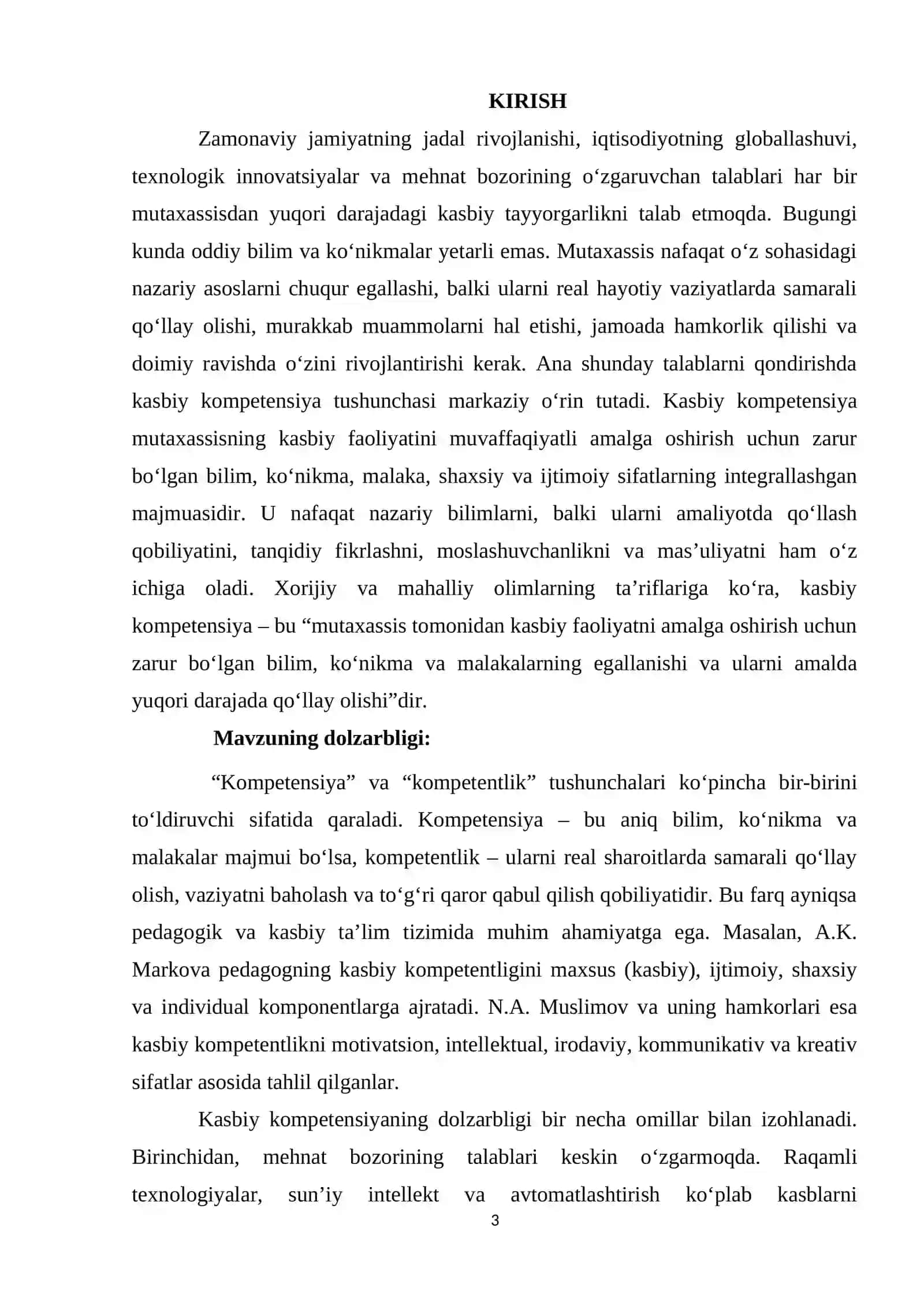 KASBIY KOMPETENSIYANING  TARKIBIY ELEMENTLARI 3