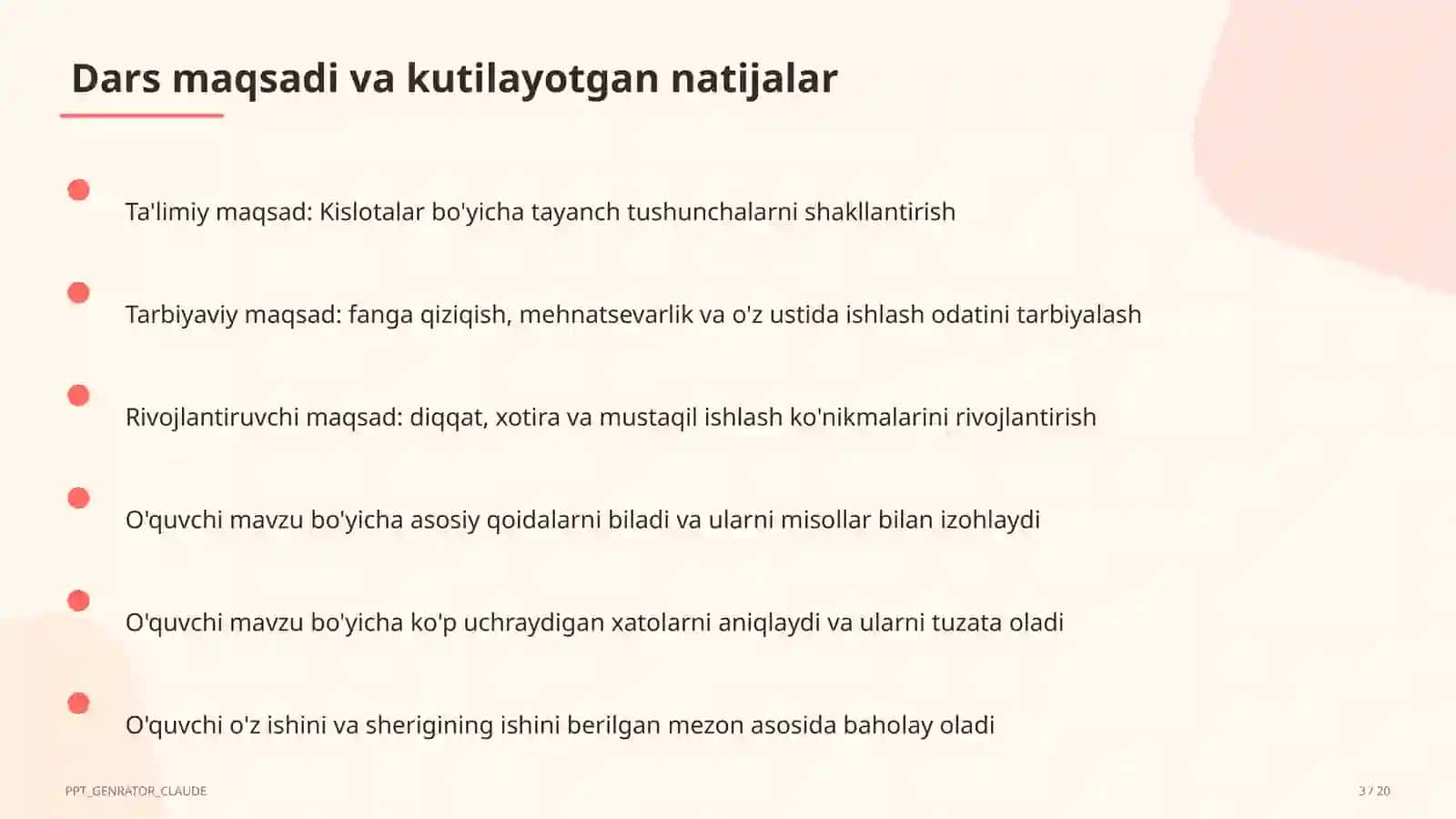Kislotalar (8-sinf) 3