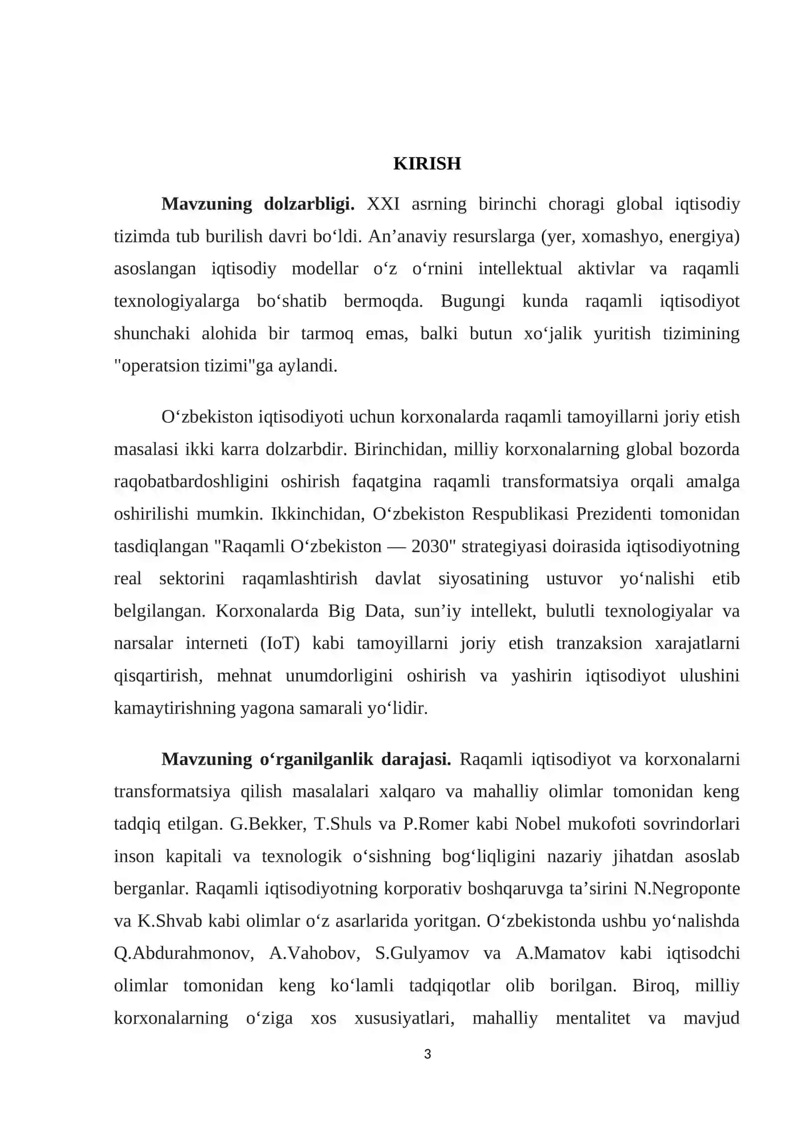 O‘ZBEKISTON KORXONALARIDA RAQAMLI IQTISODIYOT TAMOYILLARINI JORIY ETISHNING BUGUNGI HOLATI 3