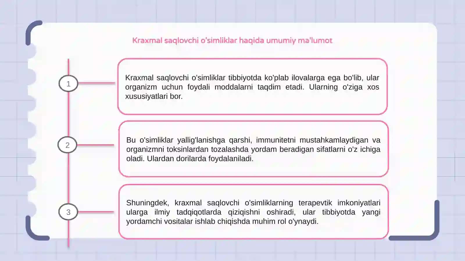 Kraxmal saqlovchi o'simliklarni tibbiyotda qollanilishi 3