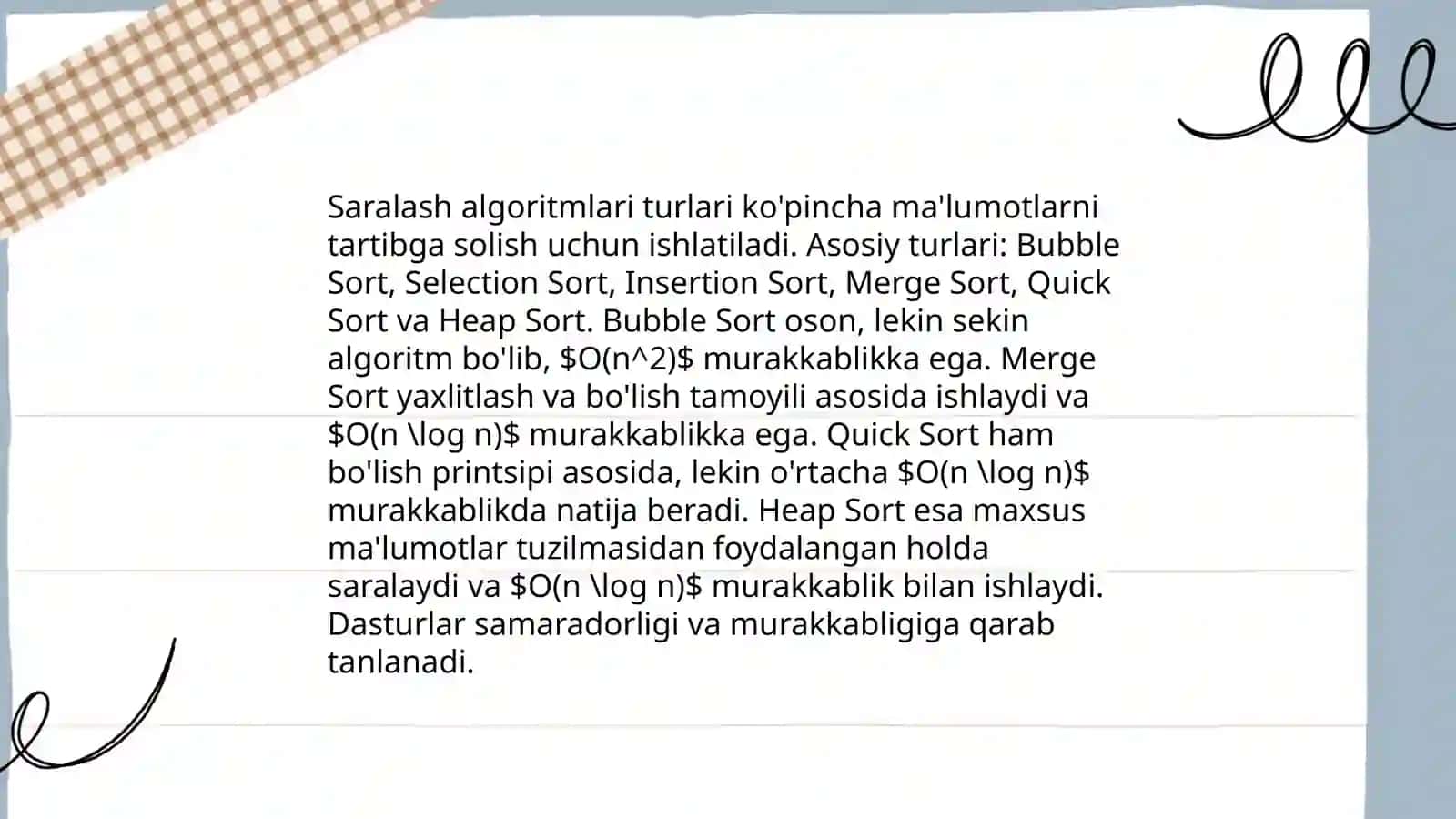 Saralash va izlashning samarali algoritmlari 3