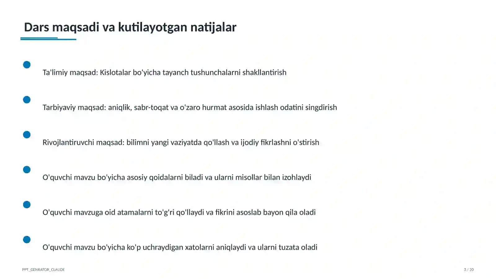 Kislotalar (8-sinf) 3