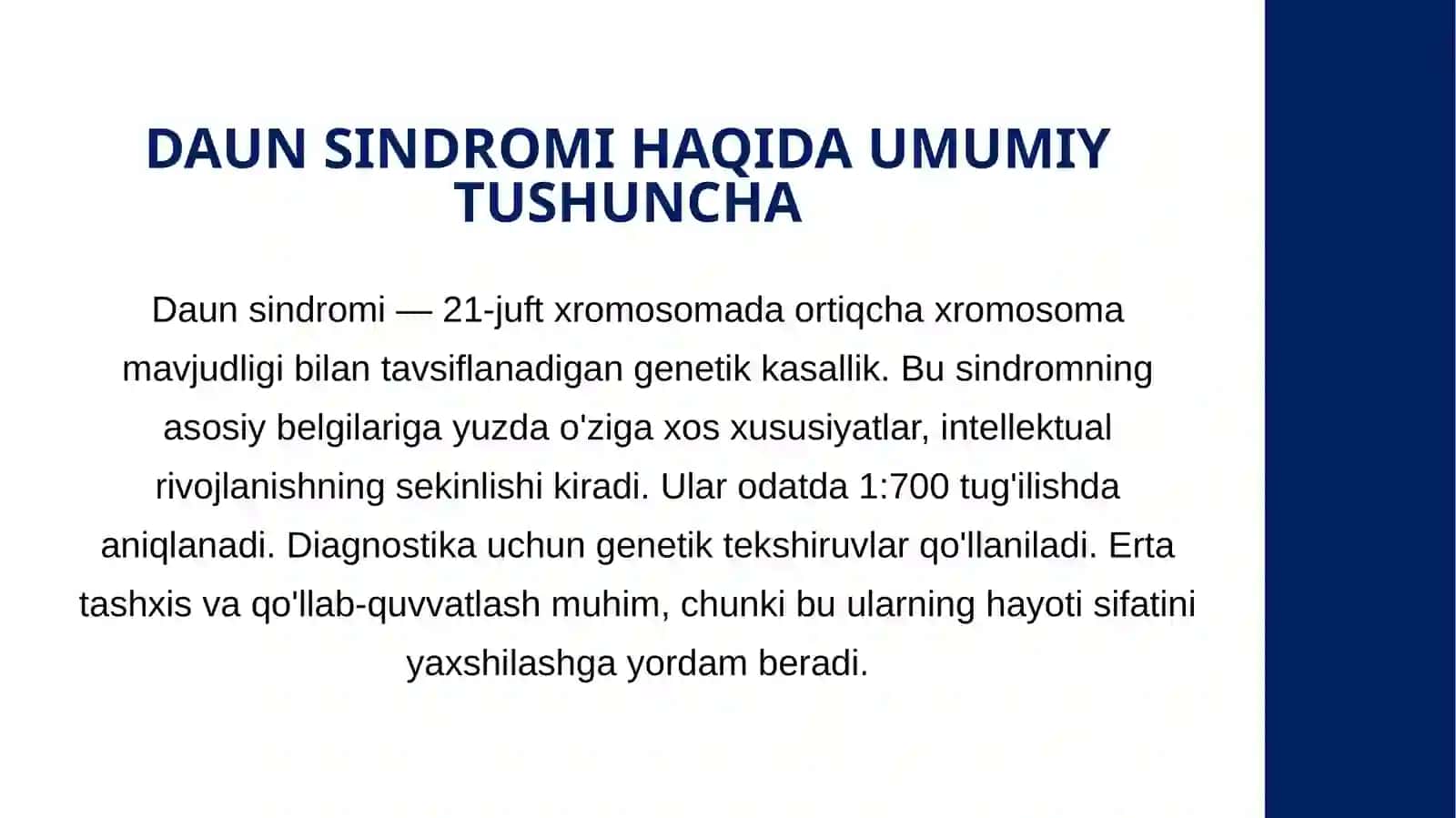DAUN SINDROMI 3