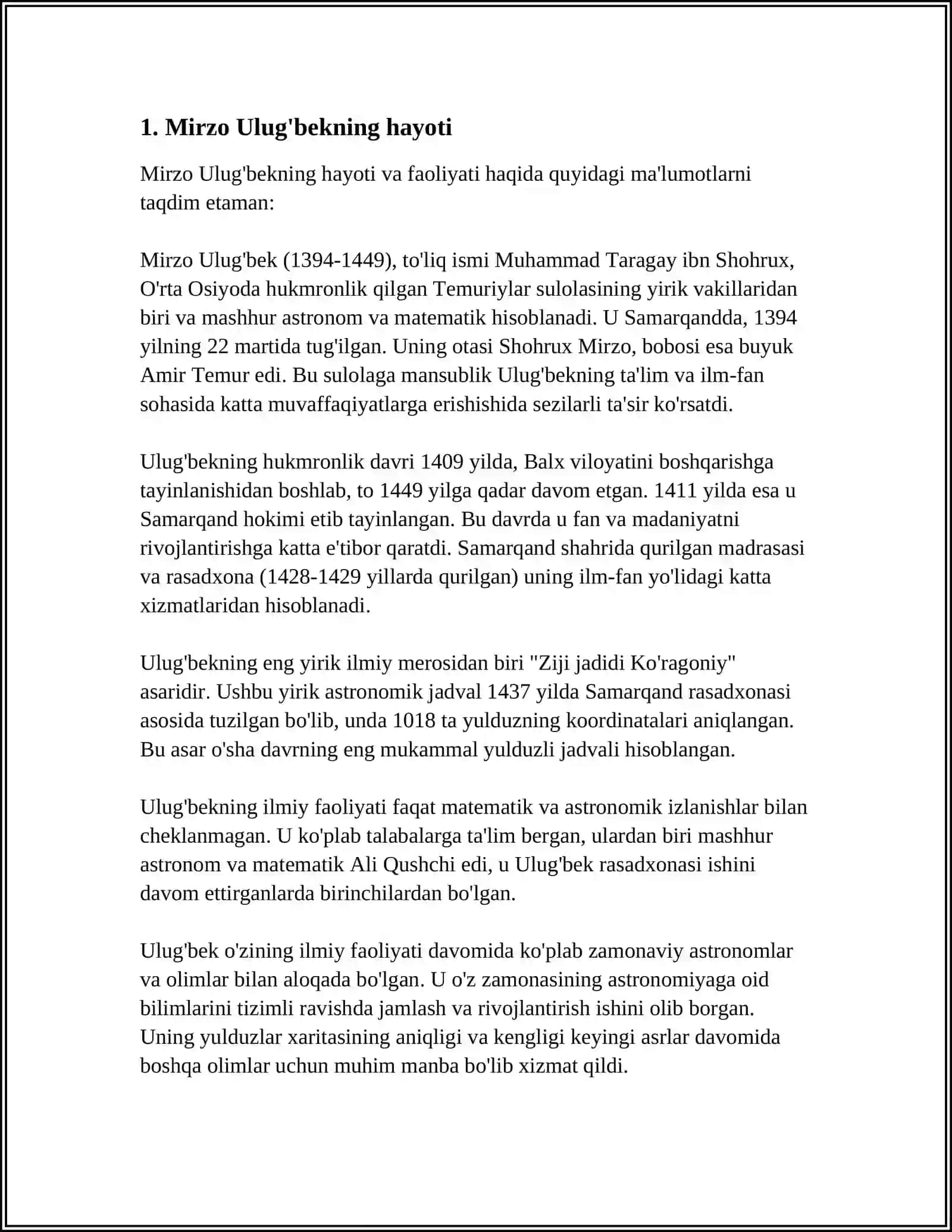 MIRZO ULUGʻBEK DAVLAT ARBOBI VA BUYUK OLIM 3