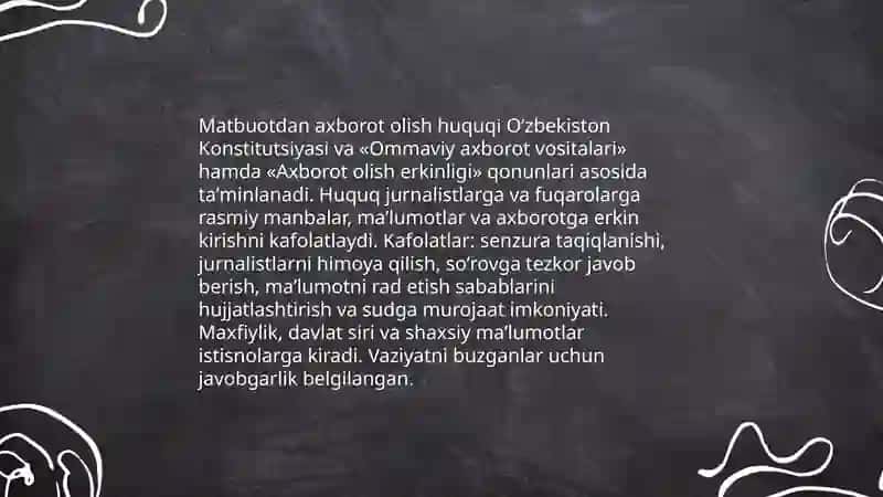OAV erkinligi va uning jamiyatdagi roli 3