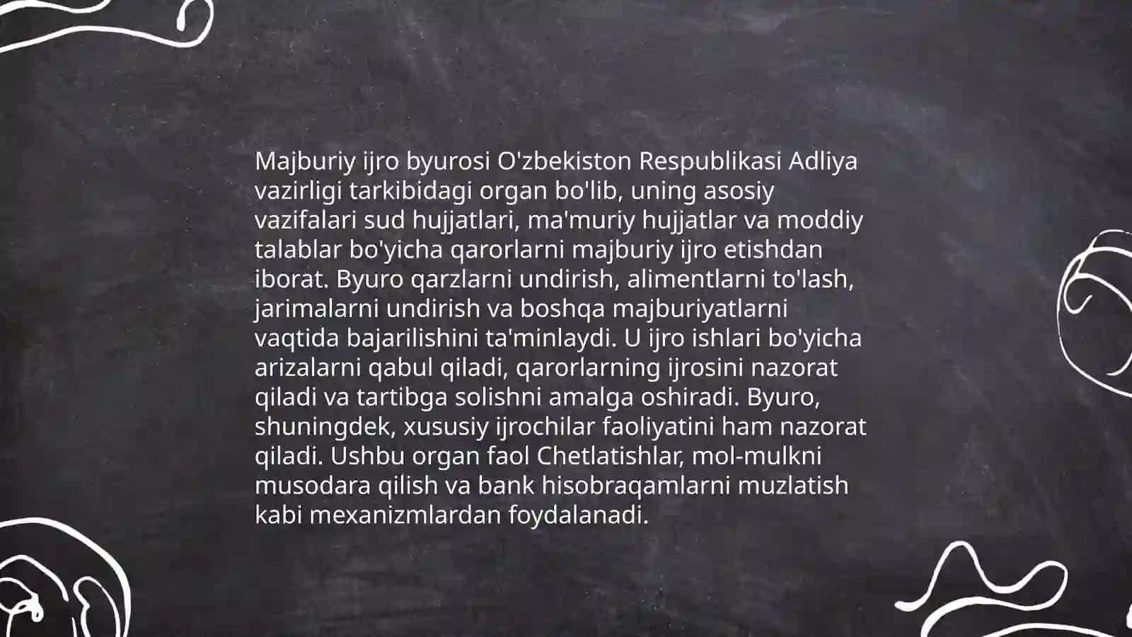 Majburiy ijro byurosi iqtisodiy faoliyati 3