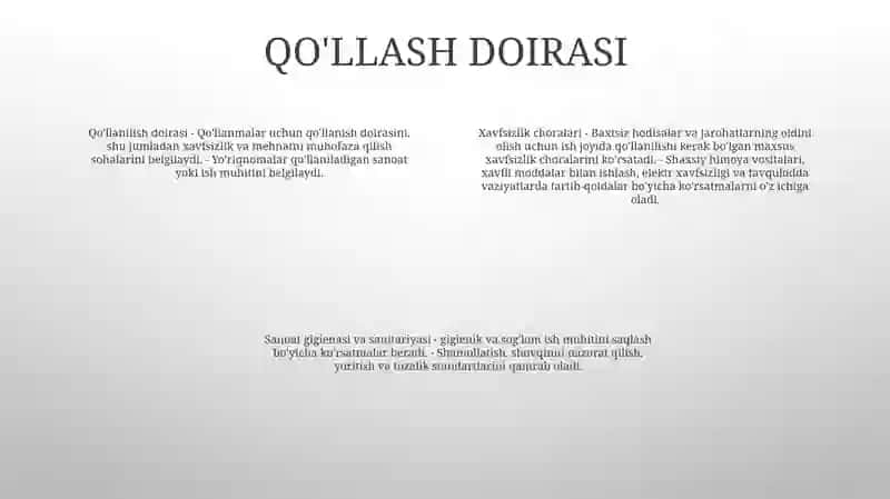 Xavfsizlik Texnikasi Va Ishlab Chiqarish Sanitariyasi Bõyicha Kõrsatmalar Tuzish 3