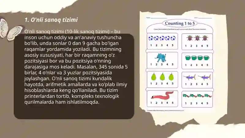 O'nli sanoq tizimi 3