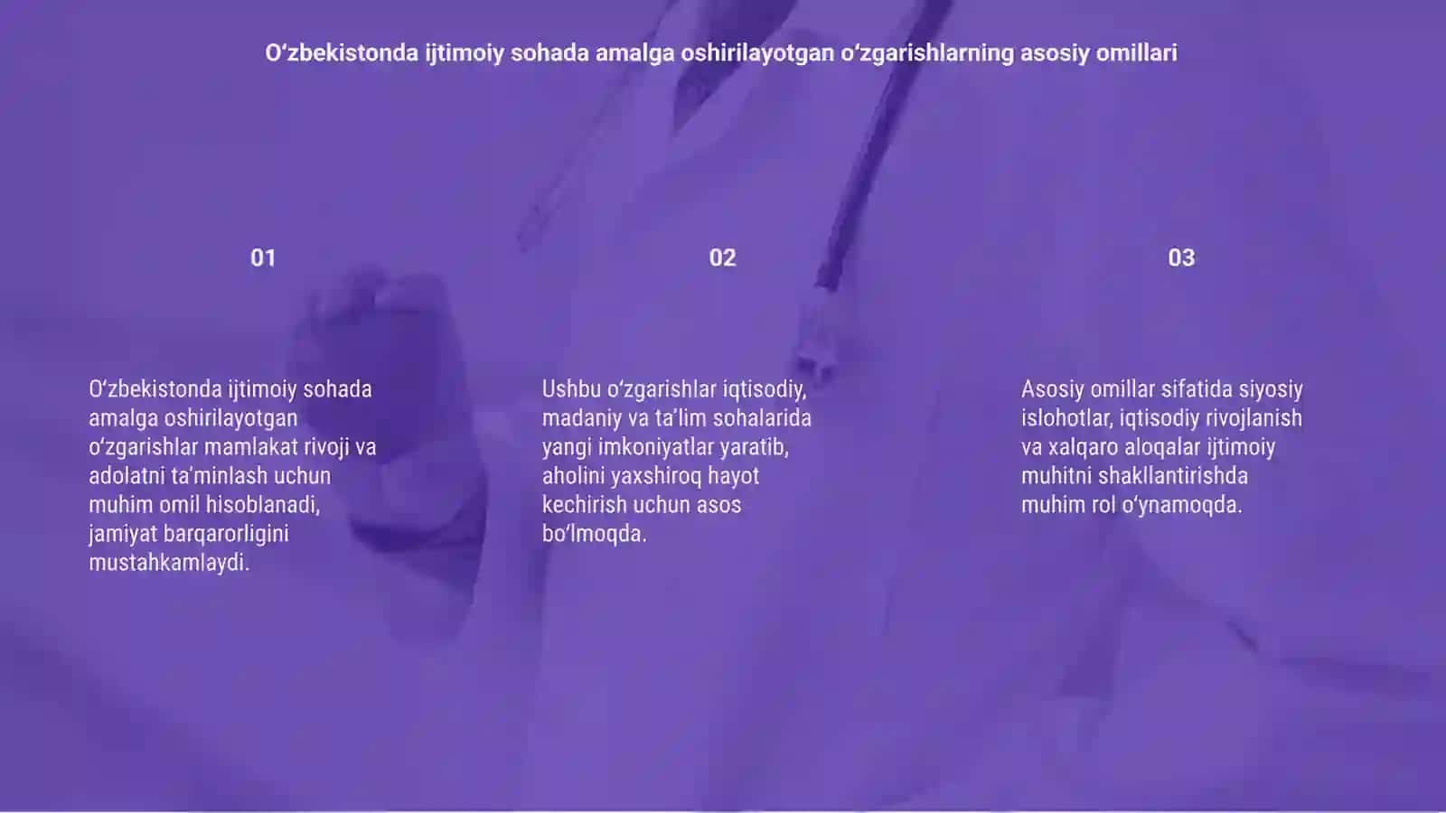 O‘zbekistonda ijtimoiy sohada amalga oshirilayotgan o‘zgarishlar 3