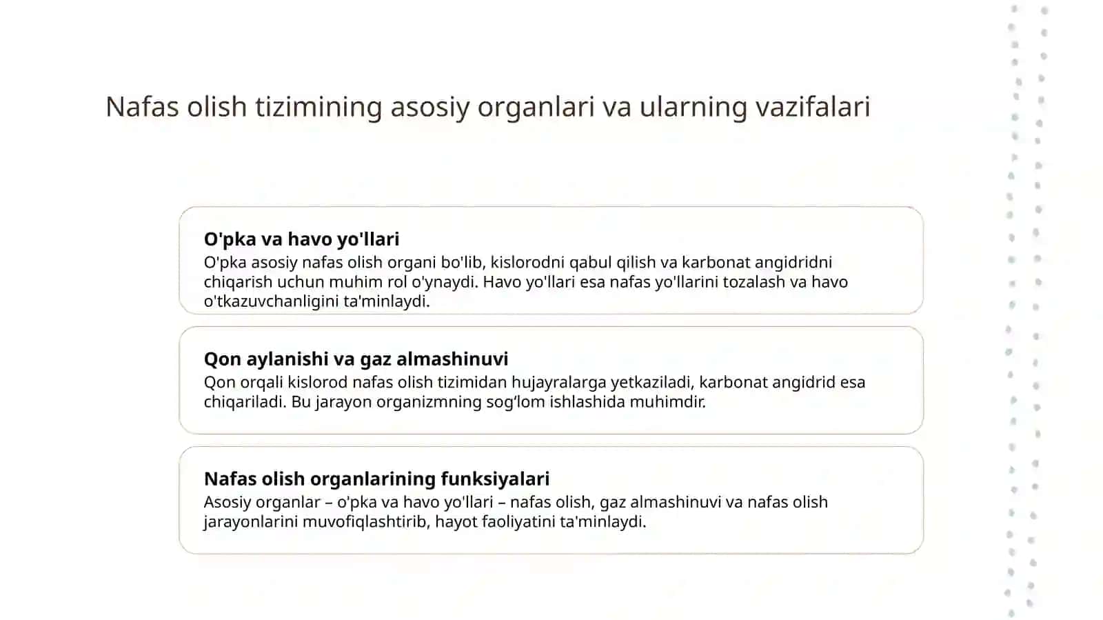 Odamning nafas olish sistemasi 3