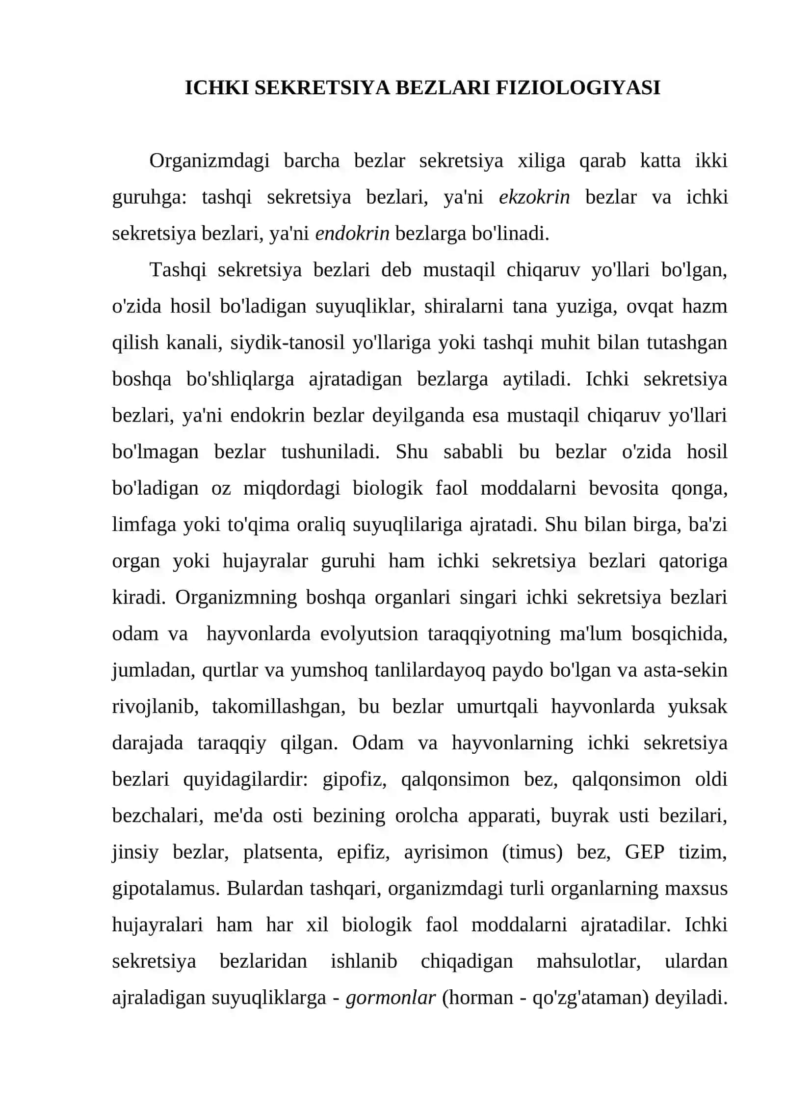Ichki sekretsiya bezlari fiziologiyasi 3