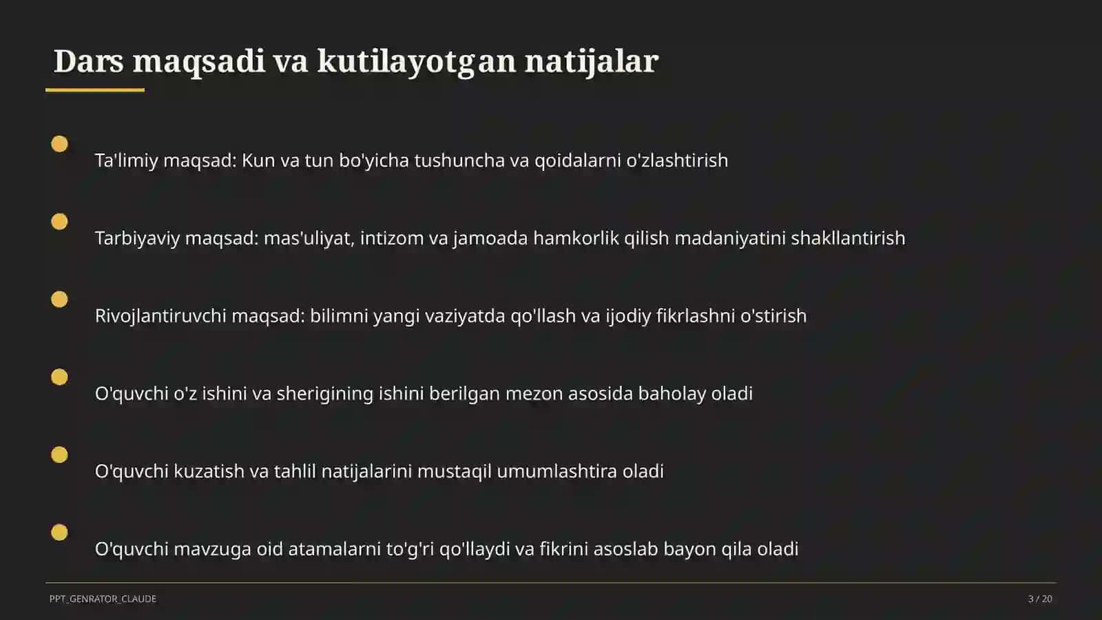 Kun va tun (1-sinf) 3