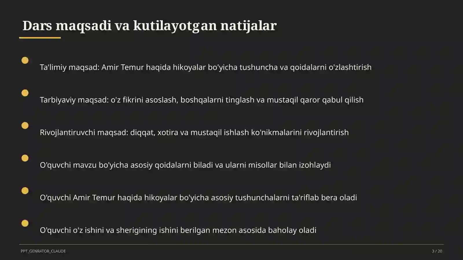 Amir Temur haqida hikoyalar (5-sinf) 3