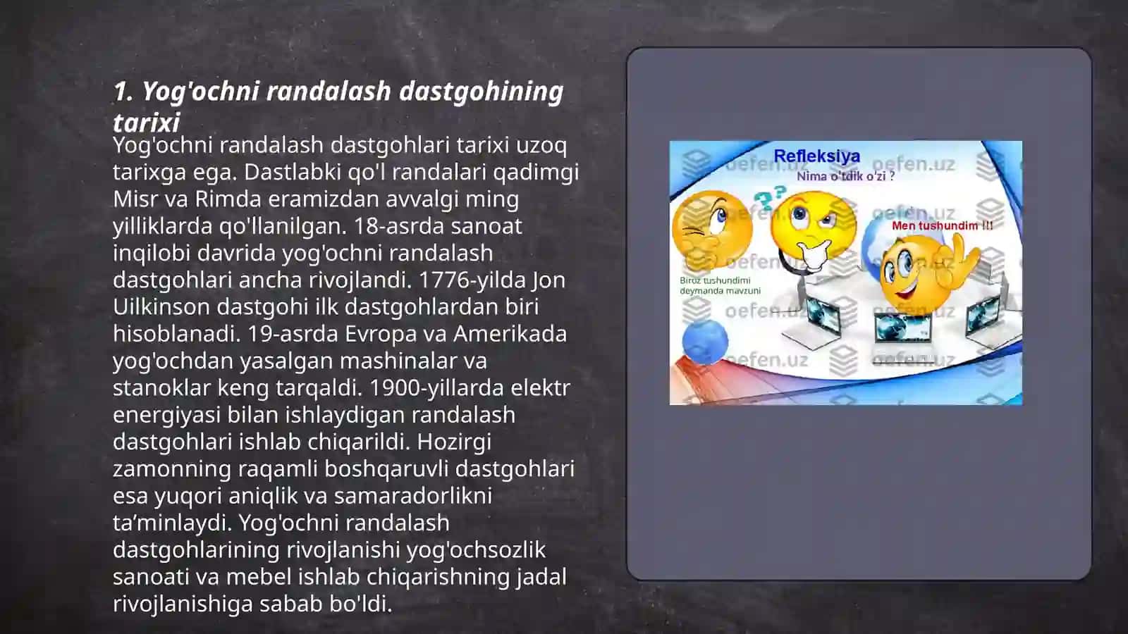 Yog'ochni randalash dastgohi haqida umumiy tushuncha 3