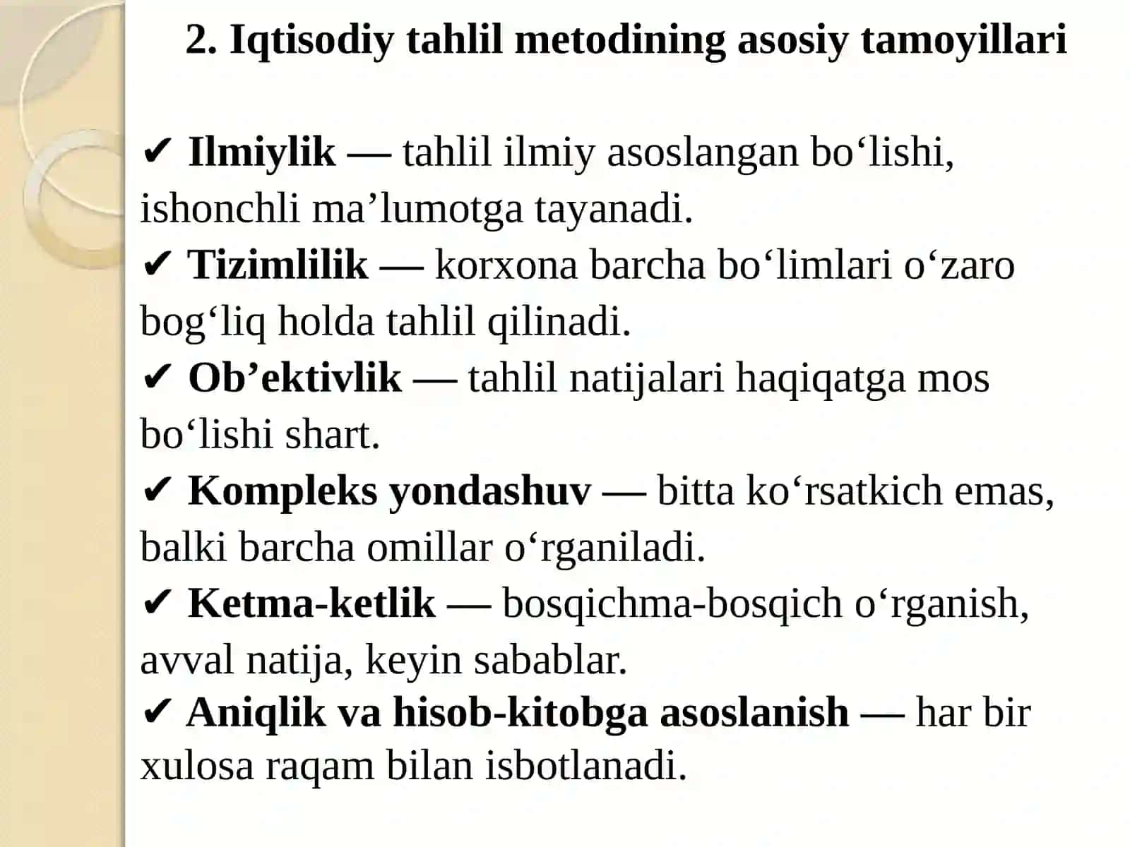 IQTISODIY TAHLIL METODI VA UNDA QO‘LLANILADIGAN USULLAR 3