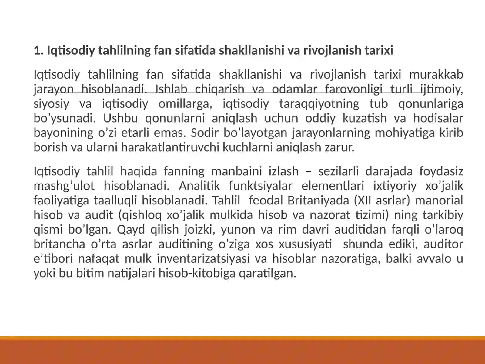Iqtisodiy tahlilning predmeti, asosiy vazifalari va prinsiplari 3