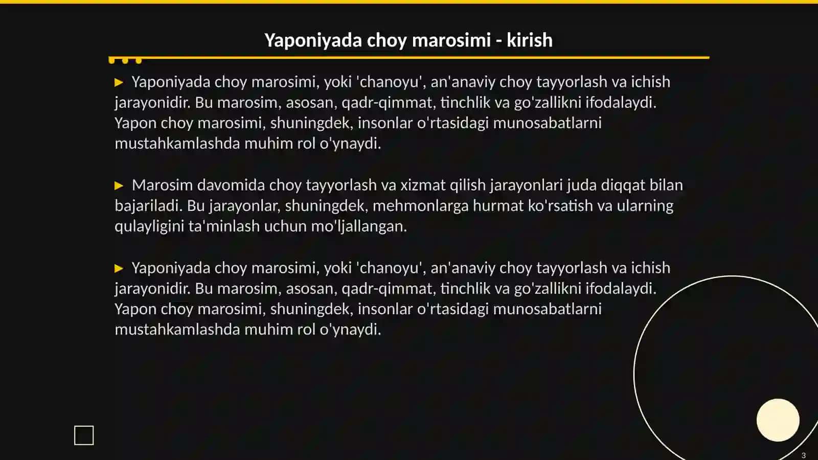 Yaponiyada choy marosimi 3