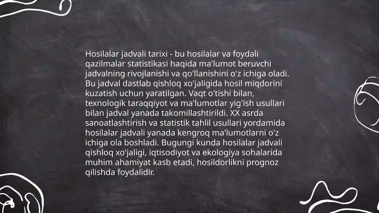 Hosilalar jadvali 3