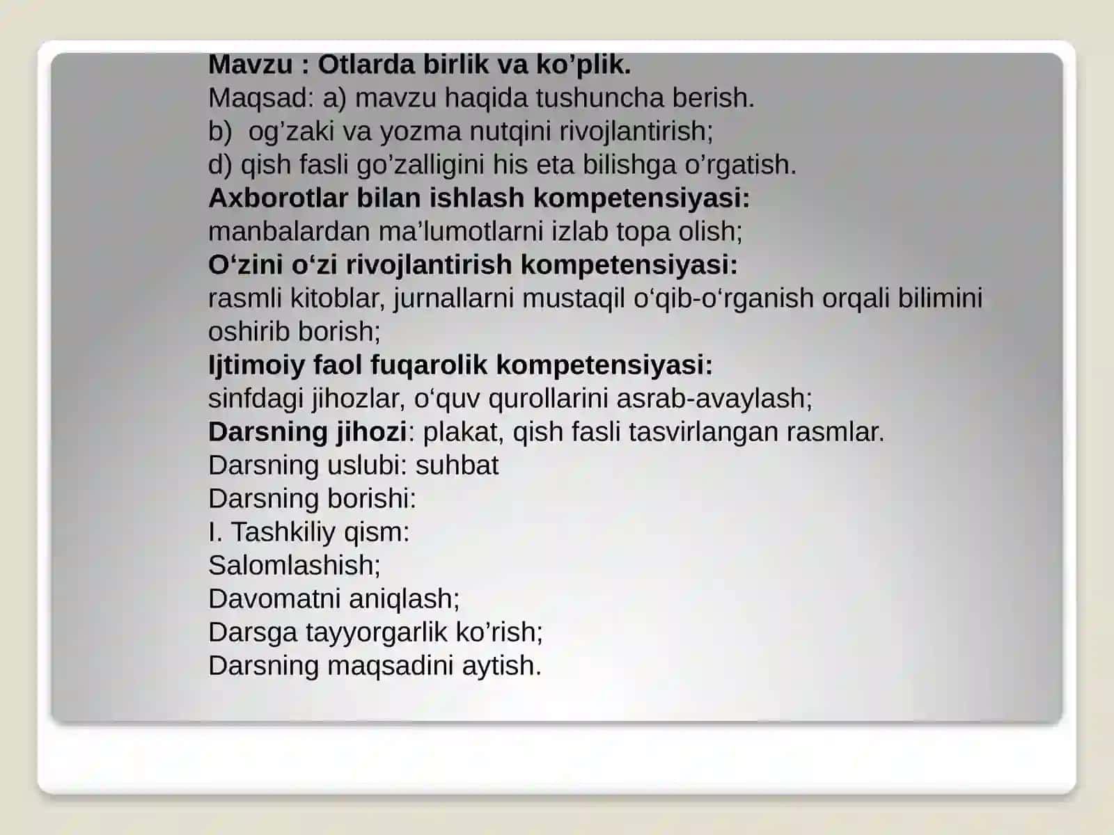 Otlarda birlik va ko'plik 3