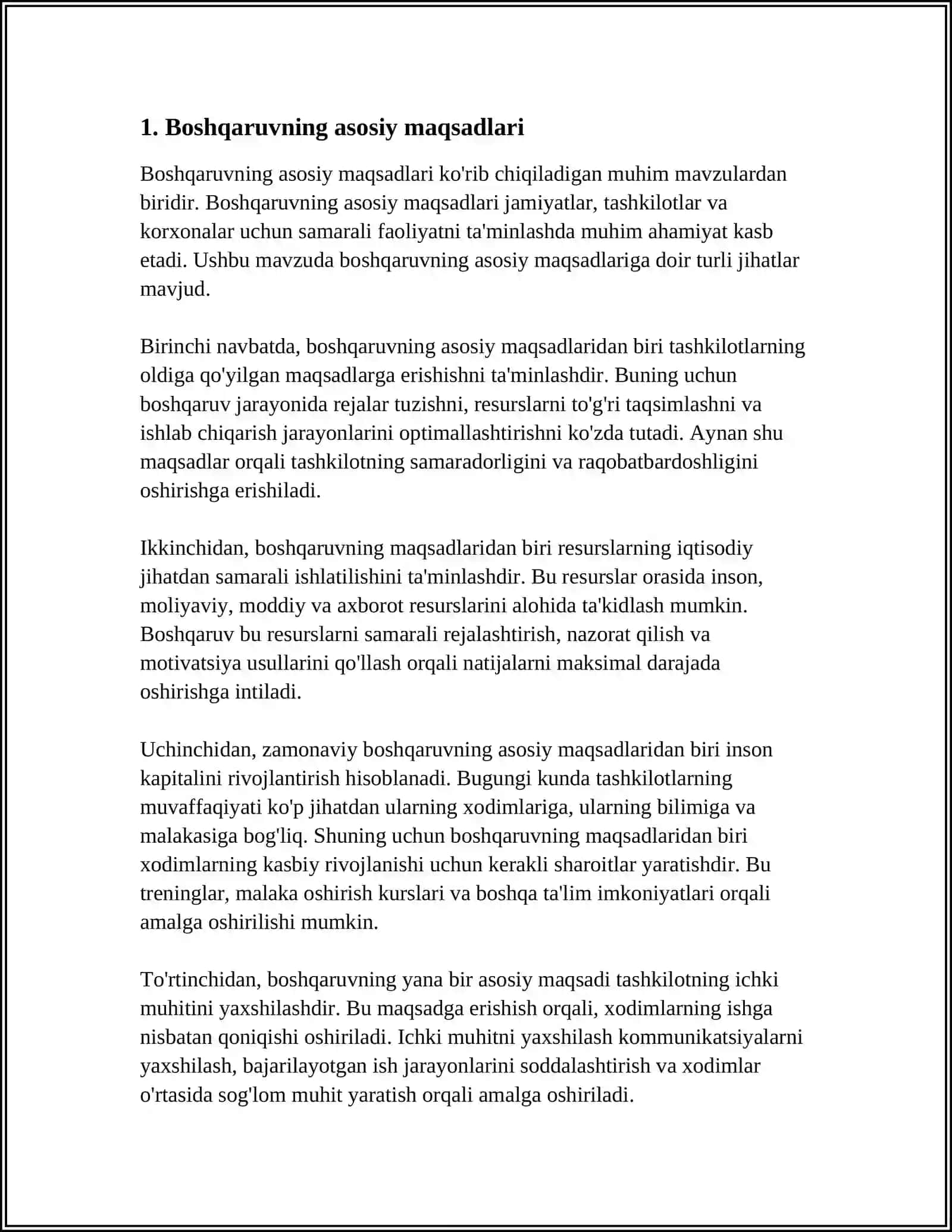 BOSHQARUV MAQSADI VA FUNKSIYALARI 3