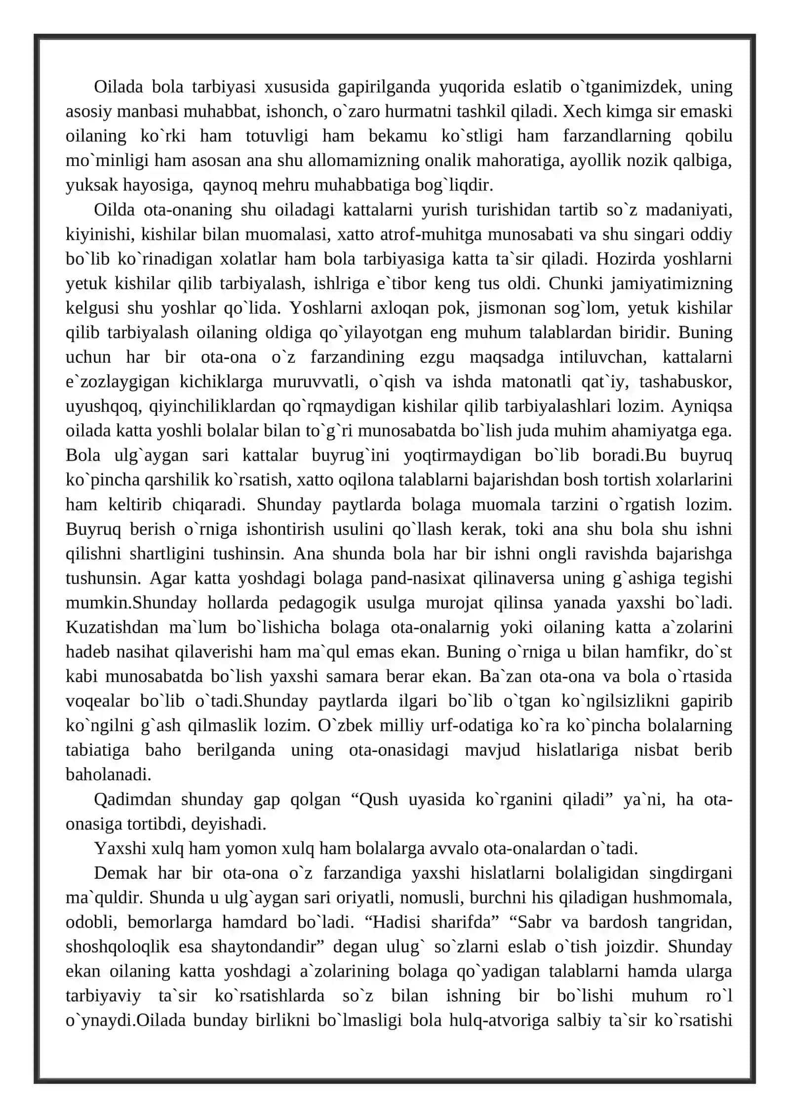Oila tarbiyasi asoslari 3