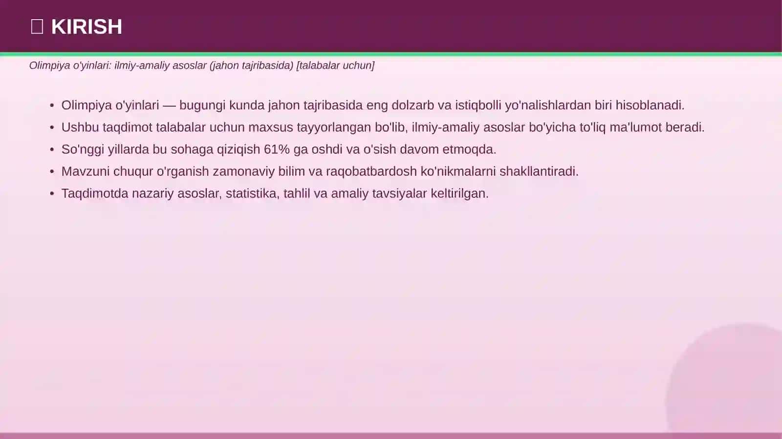 Olimpiya O'YINLARI 3
