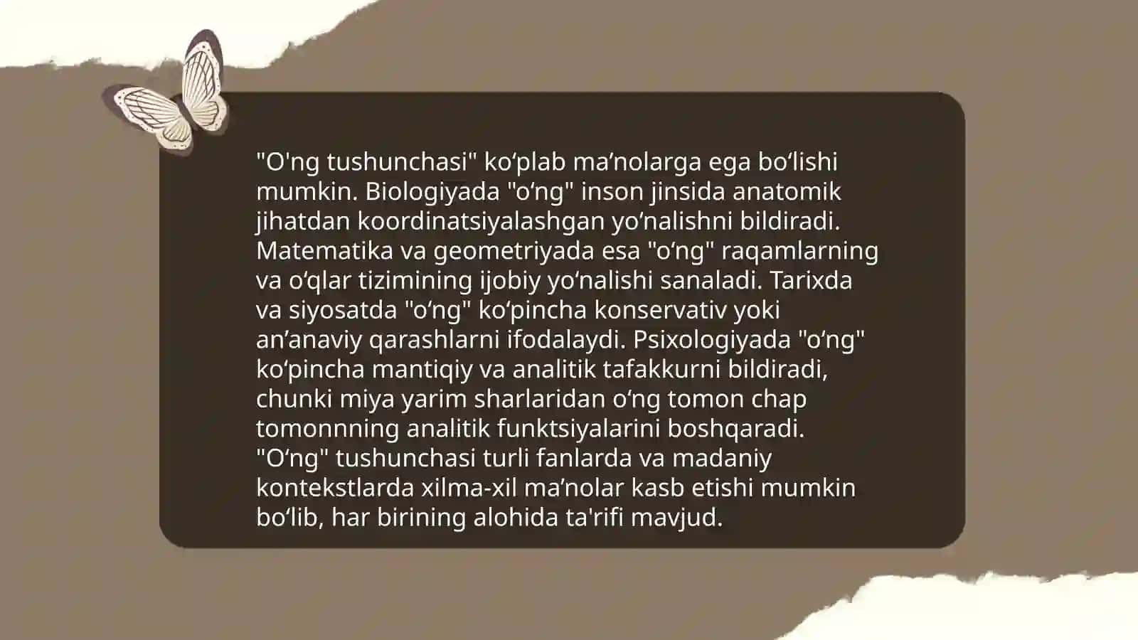 O'ng haqida tushuncha va uning xossalari 3