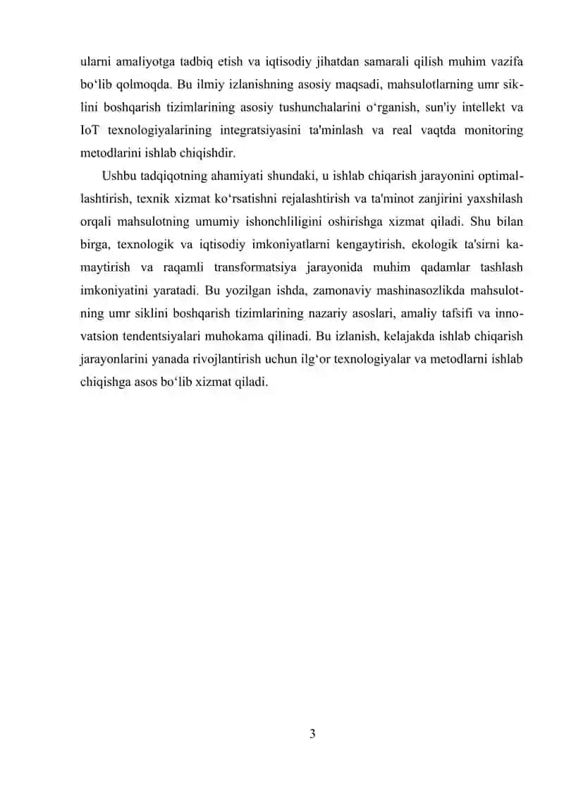 ZAMONAVIY MASHINASOZLIKDA MAHSULOTNING UMR SIKLINI BOSHQARISH TIZIMLARI. 3