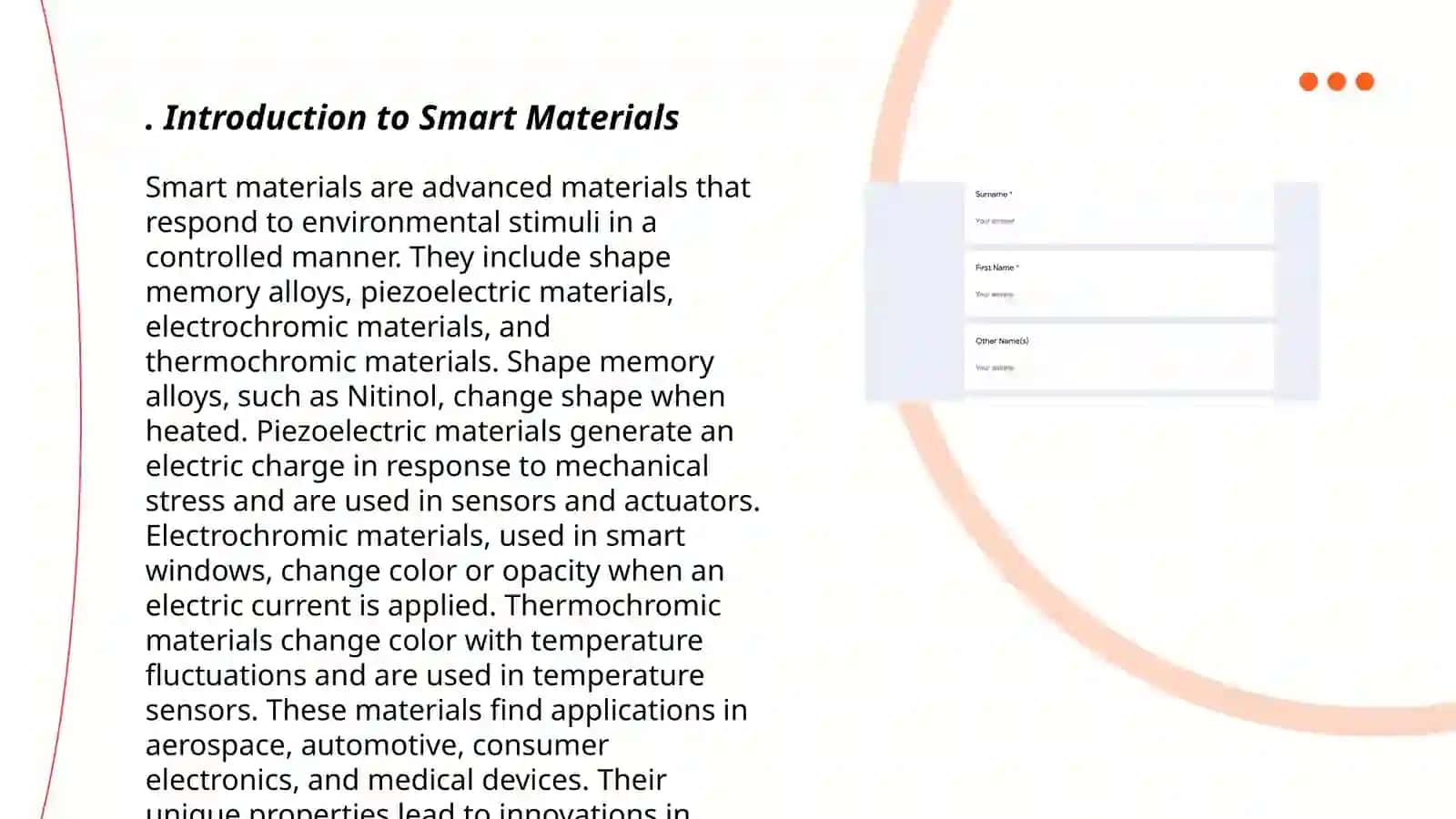 Introduction to Smart Materials 3