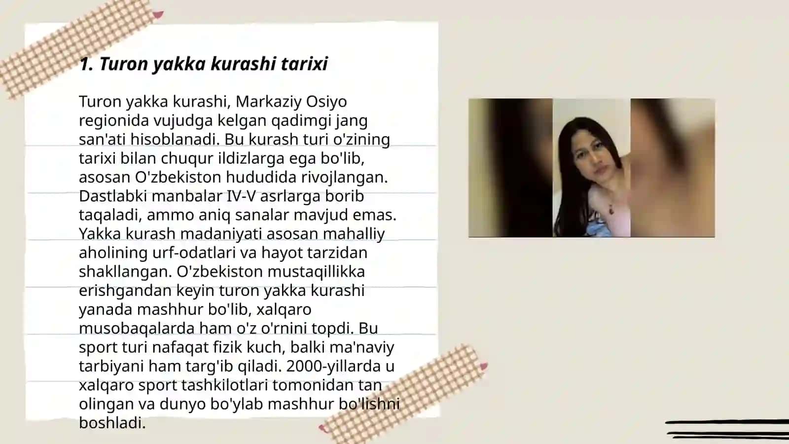 Turon yakka kurashi mashgʻulotlari rejalashtirish 3