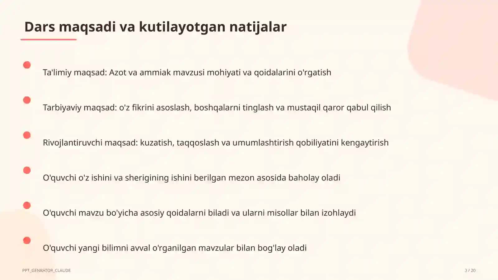 Azot va ammiak (9-sinf) 3