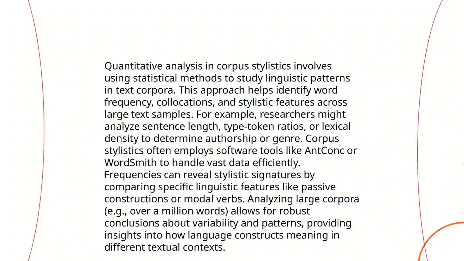 Corpus stylistics: Methods and Applications 3