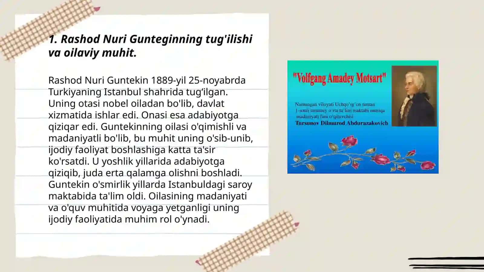 XX asr turk va turkiy tilli xalqlar adabiyoti.Rashod Nuri Guntegin hayoti va ijodi 3