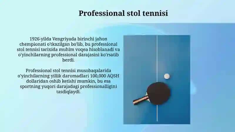 Professional stol tennisi 3