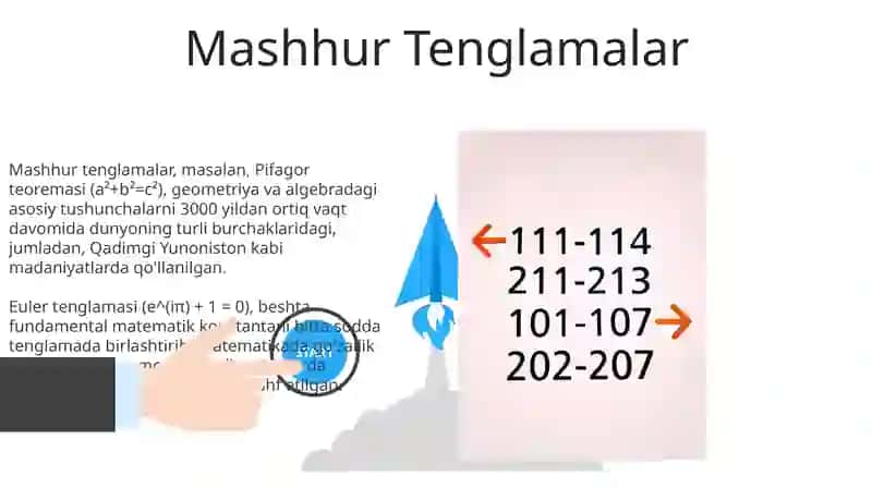 Mashhur Tenglamalar 3