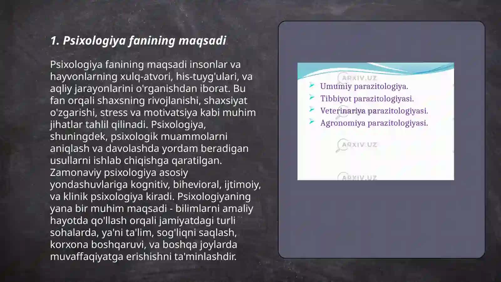 Psixologiya fanining maqsad va vazifalari 3