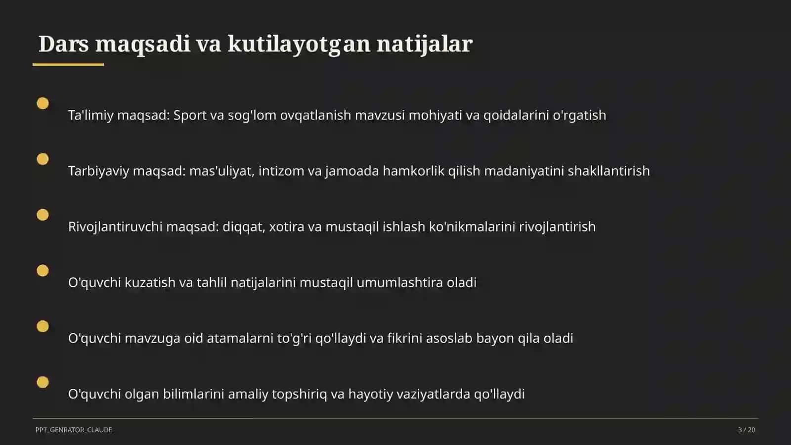 Sport va sog'lom ovqatlanish (8-sinf) 3