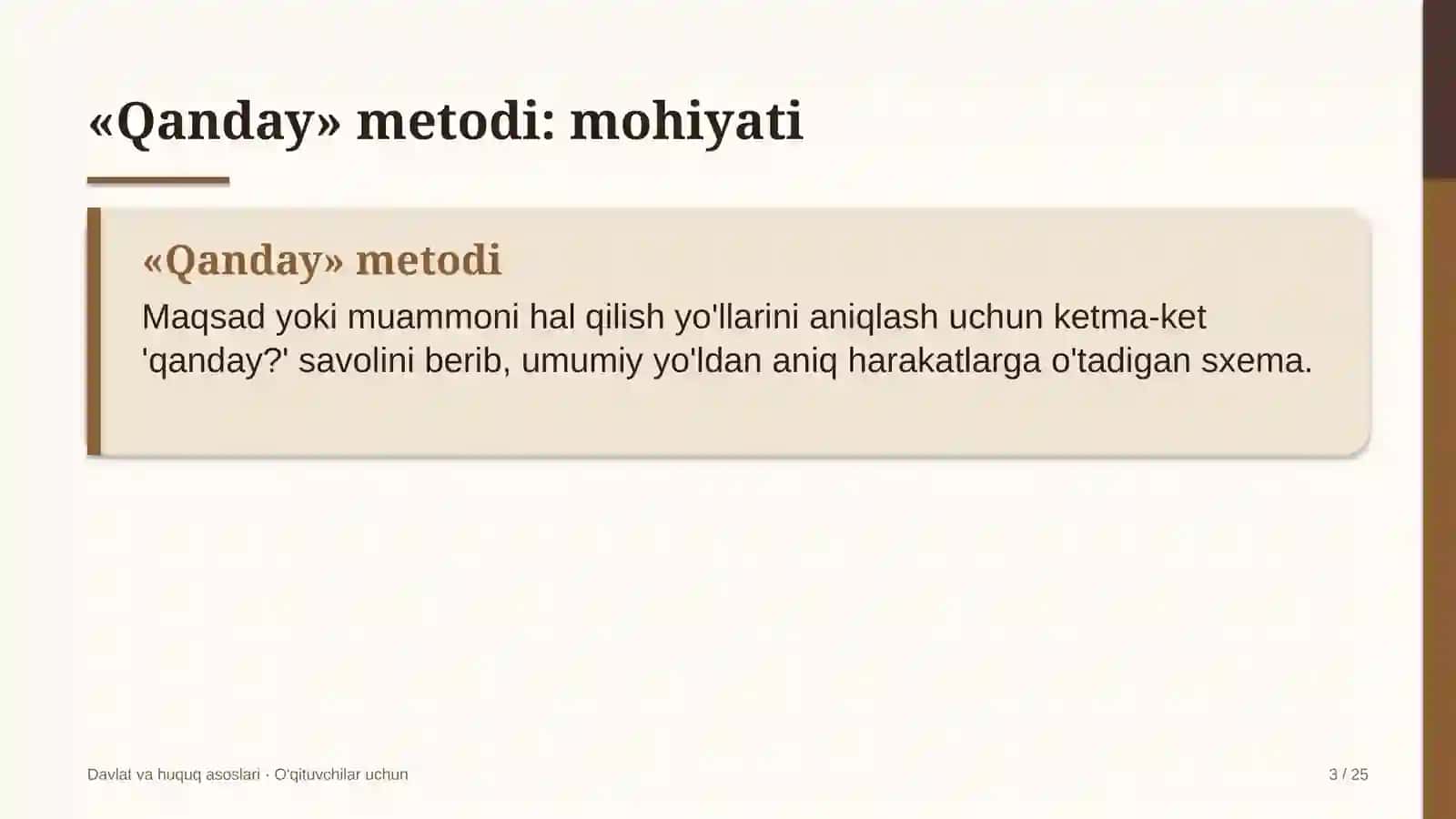 davlat va huquq asoslari darslarida qanday metodidan foydalanish 8879 3