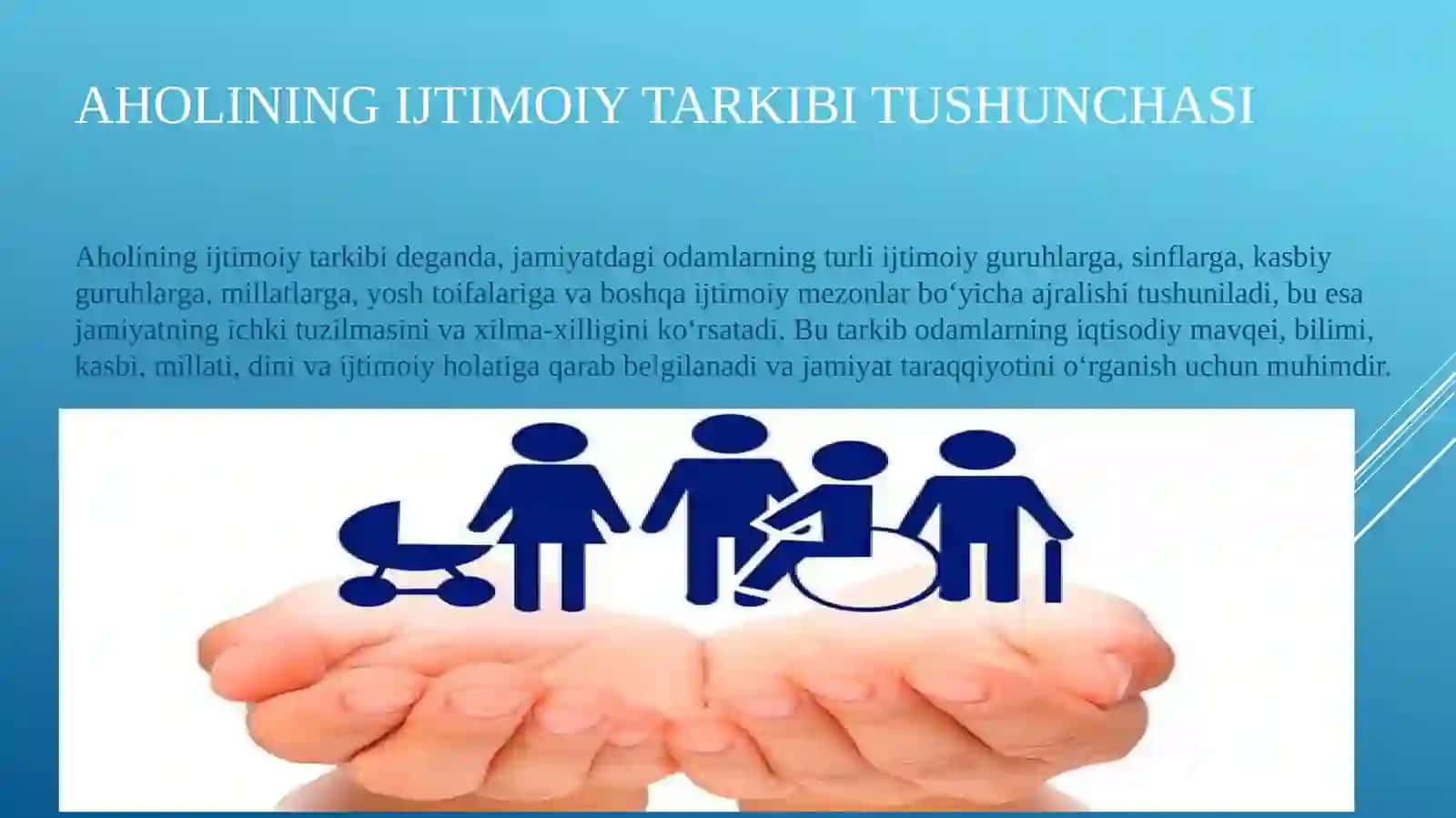 Aholining ijtimoiy tarkibi,shaxs,oila va  mehnat  jamoasi statistikasi 3