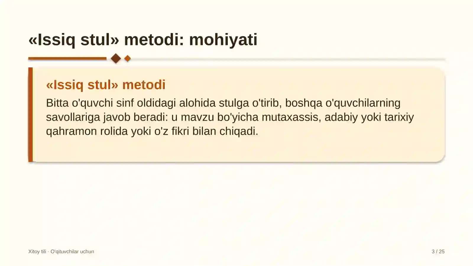 xitoy tili darslarida issiq stul metodidan foydalanish 3188 3