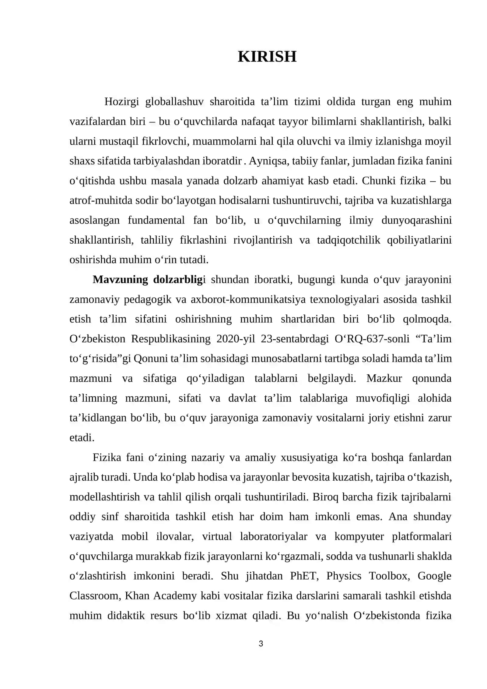 “Fizika darslarida interfaol tajribalar orqali o‘quvchilarning tadqiqotchilik kompetensiyasini rivojlantirish” 3