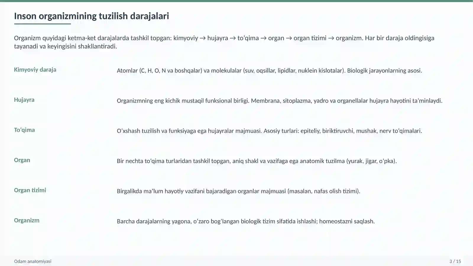 ODAM ANATOMIYASI 3