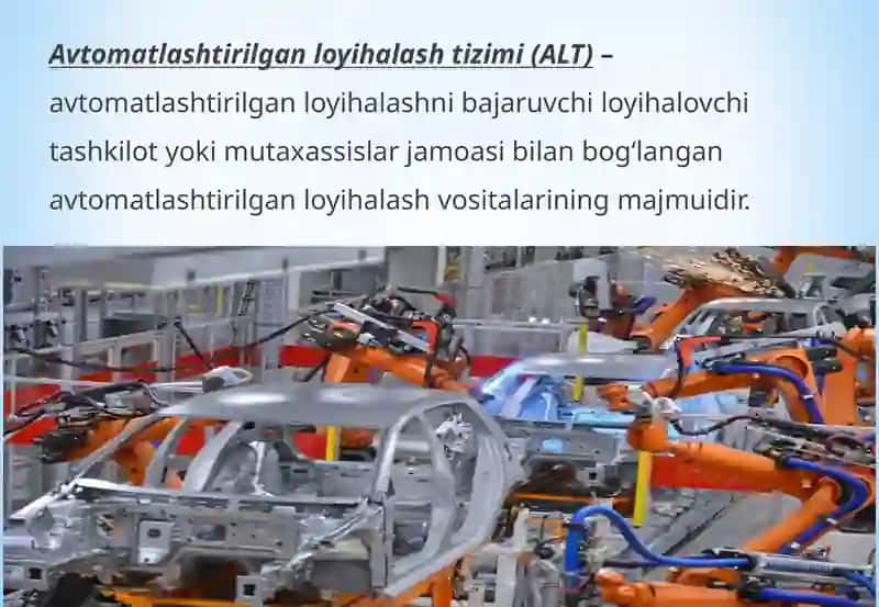 Maruza: Avtomatlashtirilgan loyihalashtizimlari 3